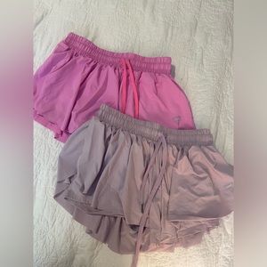 Amazon flowy shorts duo. Pink and light purple. Perfect condition! Size small